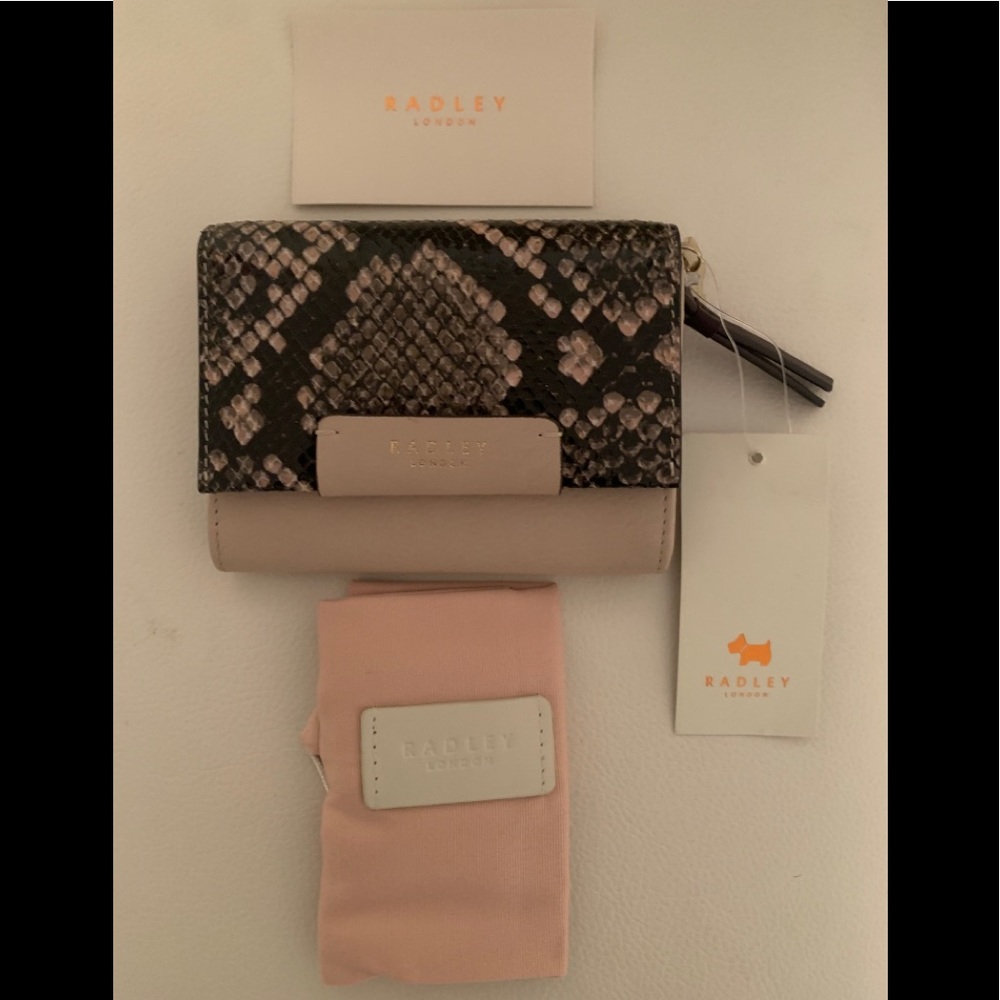 Radley London Arlington Snake Wallet Pastel Grey